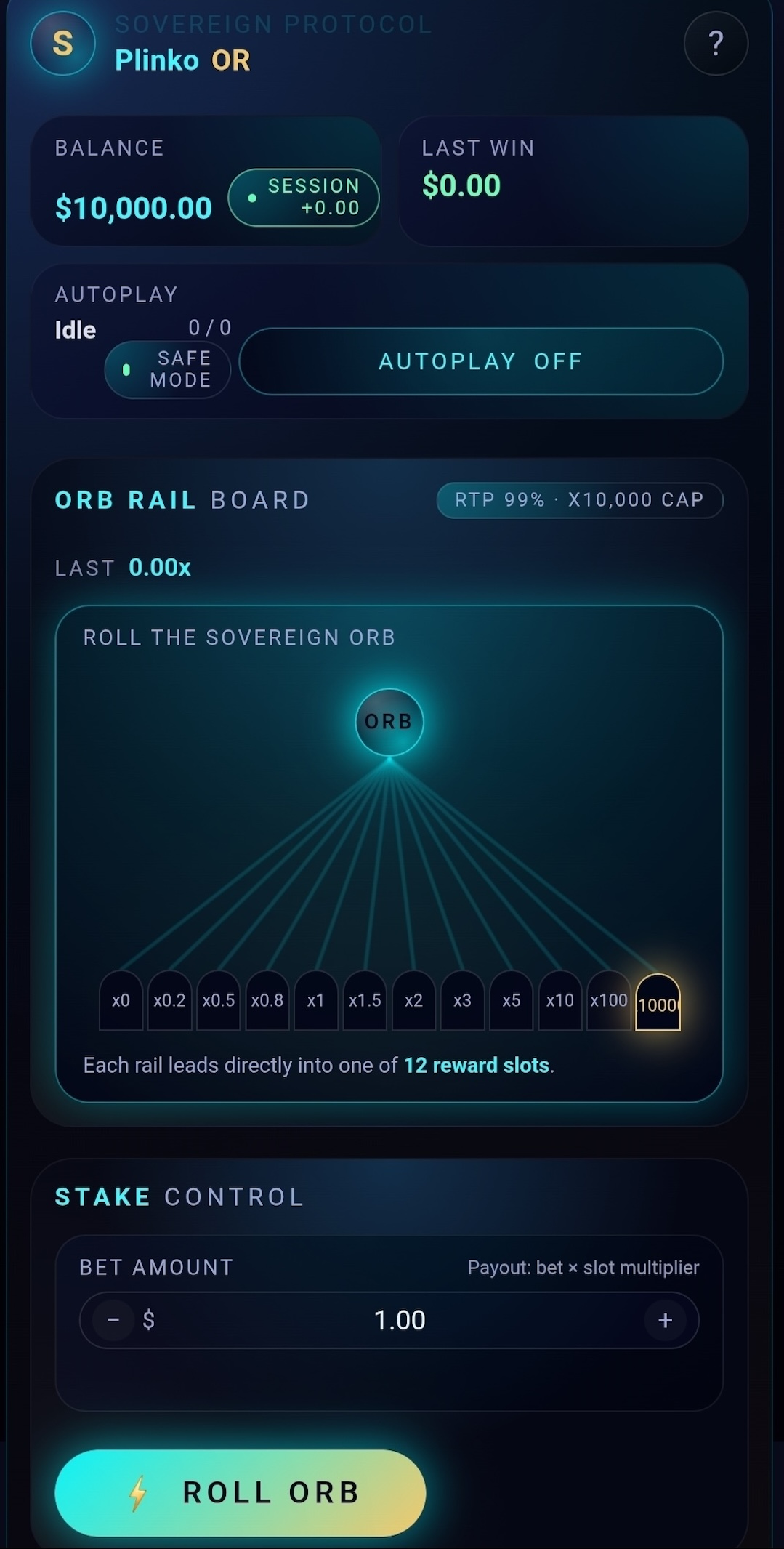 Sovereign Plinko Portrait
